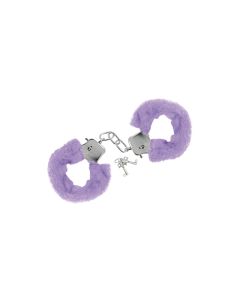 Metalne Lisice Ljubičasto Krzno Purple Furry Cuffs - ff001105