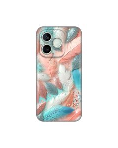 Maska za Honor 600 Lite Pastel Feathers Silikonska Print