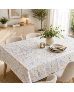 BLUE BELL Stolnjak 140x180cm Floral, plava