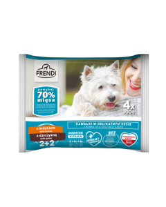 FRENDI Vlažna hrana za pse Ćuretina i divljač 4x100g - 3012831
