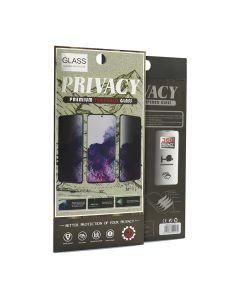 Folija za zaštitu ekrana Glass Privacy 2.5D Full glue za Realme C35, crna - FL10515