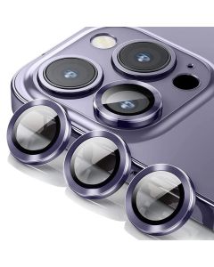 Zaštita za kameru Ring za iPhone 15 Pro Max, ljubičasta - FL10930