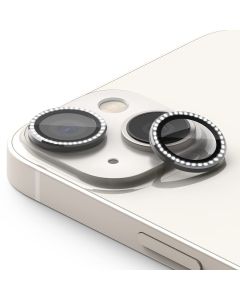 Zaštita za kameru Diamond za iPhone 15/iPhone 15 Plus, srebrna - FL10972