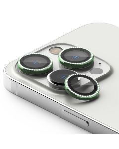 Zaštita za kameru Diamond za iPhone 15 Pro/iPhone 15 Pro Max, zelena - FL10973
