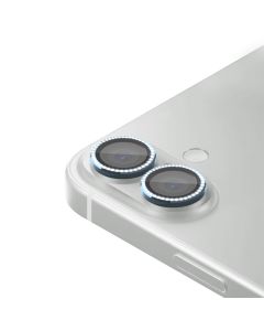 Zastita za kameru DIAMOND za iPhone 16/16 Plus, plava - FL11428
