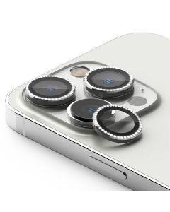 Zastita za kameru DIAMOND za iPhone 16 Pro/16 Pro Max, srebrna - FL11431