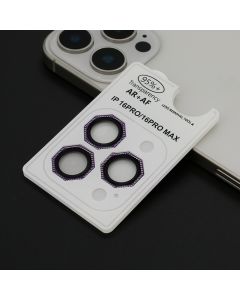 Zastita za kameru OCTAGON DIAMOND za iPhone 16 Pro/16 Pro Max, ljubičasta - FL11469