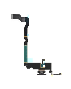 Flet za IPhone XS Max sa konektorom punjenja crni - E2476