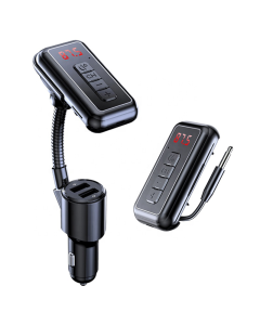 FM transmiter Y4 USB TF Bluetooth 5.0, call ID, modlularni,  handsfree crni - 201837