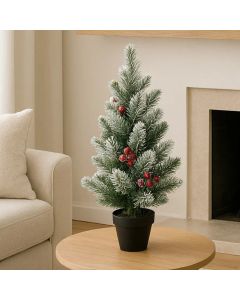 DEKOR DOM Novogodišnja jelka u saksiji 60cm Windham frosted mini - 044234