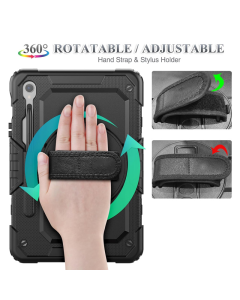 Futrola Shockproof za Samsung Tab S9/ X710/ S9 FE/ X510/ S10 FE/ X520 crna - 614400