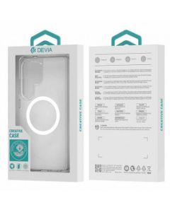 DEVIA Futrola Hard Case Shark Series Magnetic Shockproof za Samsung S25, providna - 25570-1