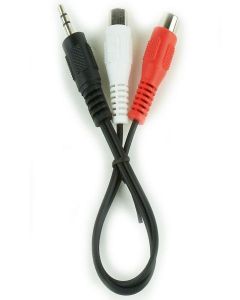 CCA-406 Gembird 3.5mm stereo plug to 2 RCA (cinca) sockets audio kab 0.2m