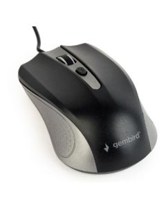 MUS-4B-01-GB Gembird Opticki mis 800-1200Dpi 4-button spacegrey/black 99mm  USB kabl 1,35m FO