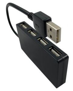 UHB-U2P4-02 ** Gembird USB2.0 4-port HUB, black (279)