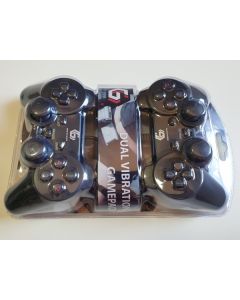 JPD-UDV2-11 ** Gembird USB 2.0 double analog vibration gamepad black (639)