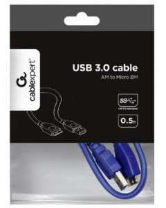 CCP-mUSB3-AMBM-0.5M Gembird  USB3.0 AM to Micro BM cable, 0.5m