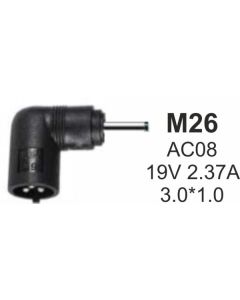 NPC-AC08 (M26) Gembird konektor za punjac 65W-19V-2.37A, 3.0x1.1mm