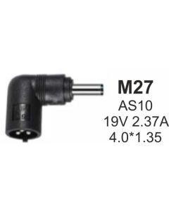 NPC-AS10 (M27) Gembird konektor za punjac 45W-19V-2.37A, 4.0x1.35mm