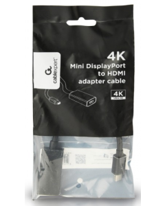 A-mDPM-HDMIF4K-01 Gembird 4K Mini DisplayPort to HDMI adapter cable, black