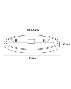 Led LUPF-O-20 ugradna panel svetiljka fleksibilna 20W