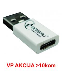 CCP-USB3-AMCM-0M** Gembird USB 3.1 AM to Type-C female adapter cable, White (Alt.A-USB3-AMCF-01, 79)