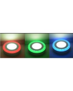 LED RGB okrugli nadgradni panel MP18NO-WRGB 18W+6W, 6500K + daljinski