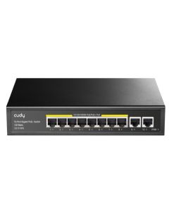 Cudy GS1010PE 8-Port Gbit PoE+ Switch with 2 Gbit Uplink Ports 120W, steel case