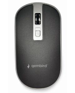 MUSW-4B-06-BS Gembird Bezicni mis 2,4GHz opticki USB 800-1600Dpi black/silver 115mm FO
