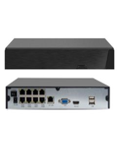 Gembird DVR NVR-P3008QT-POE 8CH GMB 8 kanala do 8mp H.265 HI EASY App Onvif P2P, iCloud do 6TB, POE