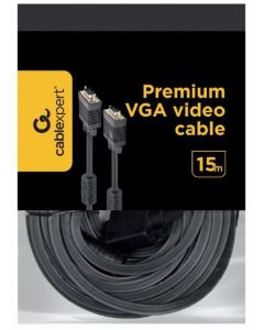 CC-PPVGA-15M-B Gembird VGA to VGA kabl black 15m