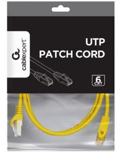 PP6U-0.5M/Y Gembird Mrezni kabl, CAT6 UTP Patch cord 0.5m yellow