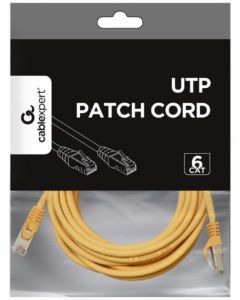PP6U-5M/Y Gembird Mrezni kabl, CAT6 UTP Patch cord 5m yellow