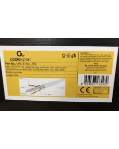UPC-6170E-SOL Gembird, UTP cat.6 Indoor solid 23AWG, 0.57mm PREMIUM CCA kotur pun presek 305m