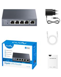 Cudy R700 Gigabit Multi-WAN VPN Router, 1Gbit WAN, 3Gibt LAN/WAN, 1Gbit LAN, 128MB DDR, 16MB NOR Fl