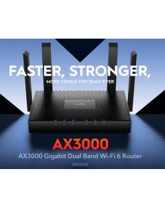 Cudy WR1500 AX1500 Dual Band 2.4+5Ghz Wi-Fi Ruter 1W/4LAN Gbit,4x5dBi AP/REP/MU-MIMO