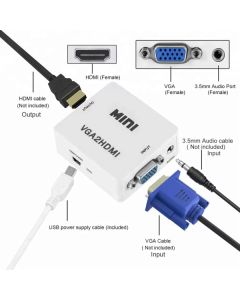 A-VGA-HDMI-Mini ** Gembird input VGA to HDMI  (902) (289)