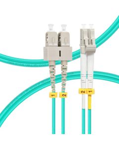 FO LC/UPC - SC/UPC MM 5M OM3 DX LSZH Aqua 2.0mm