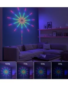 RGB LED vatromet, 10x0.5m+1x1.5m, 156 LED, DC LVT-50/156