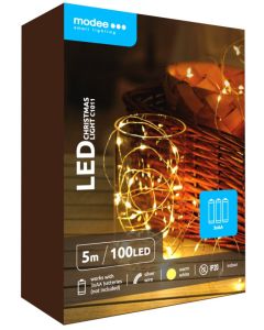 Modee Lighting * ML-C1011 Lampice za jelku sa 100 toplo belih LED dioda,5m toplo bele, 3xAA