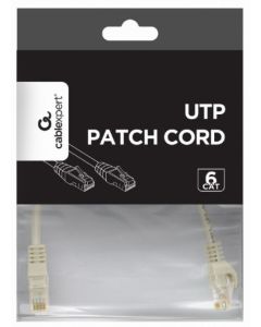 PP6U-CU-0.25M Gembird Mrezni kabl, CAT6 BAKARNI UTP Patch cord 0.25m grey
