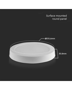 V-TAC LED PANEL NADGRADNI OKRUGLI, 18W, 4000K, SKU-7877