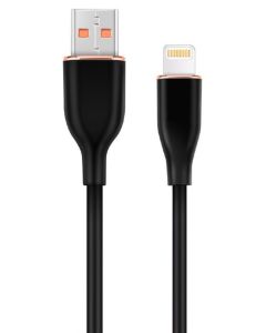 CC-USB2S-AM8PM-1.5M-BK Gembird Premium silicon 8-pin cable charging and data cable, 1.5 m, black