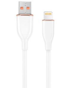 CC-USB2S-AM8PM-1.5M-W Gembird Premium silicon 8-pin cable charging and data cable, 1.5 m, white