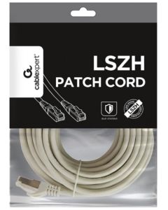 PP6A-LSZHCU-10M Gembird Mrezni kabl, SFTP CAT.6A BAKARNI LSZH Patch cord 10m Grey
