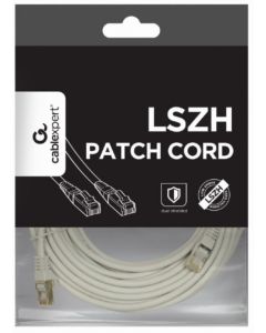 PP6A-LSZHCU-15M Gembird Mrezni kabl, SFTP CAT.6A BAKARNI LSZH Patch cord 15m Grey