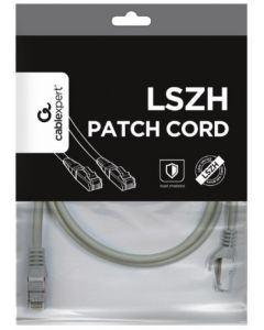 PP6A-LSZHCU-1M Gembird Mrezni kabl, SFTP CAT.6A BAKARNI LSZH Patch cord 1m Grey