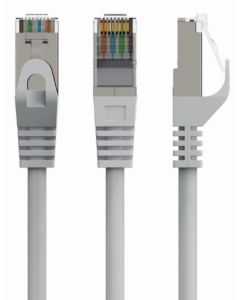 PP6A-LSZHCU-3M Gembird Mrezni kabl, SFTP CAT.6A BAKARNI LSZH Patch cord 3m Grey