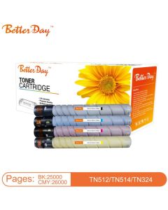 Toner BetterDay * TN512, TN514, TN324 Y MPS zam. kaseta za Konica Yallow 26k