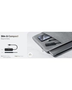 Cudy UH40A HUB 4 USB3.0 4-port, storage speed 5Gbps, black (alt. UHB-U3P4-03)